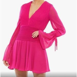 Mac Duggal IEENA CHIFFON ballerina dress new with tags